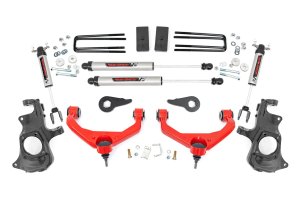 GMC Sierra 3500 HD Suspension Lift Kit - Rough Country - 3.5 Inch Knuckle Lift Kit | V2 | w/ Overloads - '11-'19